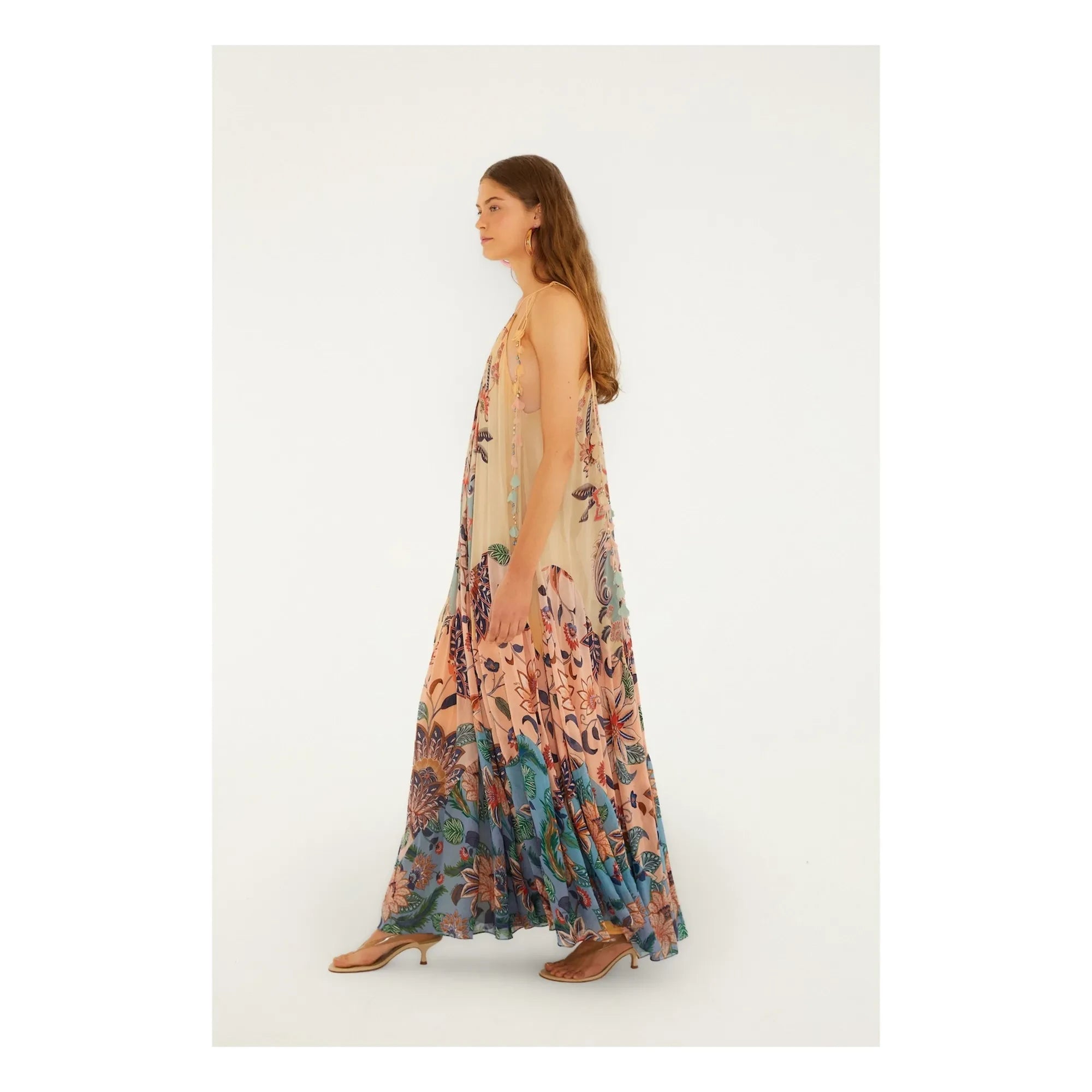 Farm Rio – Delhi Boho Kleid | Rosa
