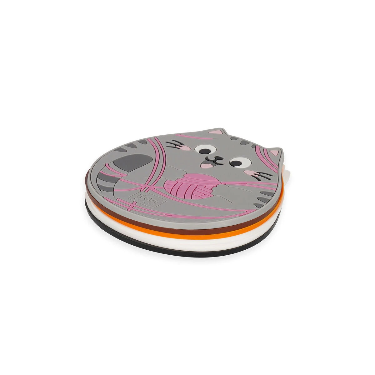Legami - Altı Bardak Altlığı Seti - Coaster Club - Kedi