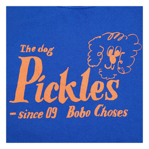 Bobo Choses - The Dog Pickles Organic Cotton Sweatshirt | Royal Blue