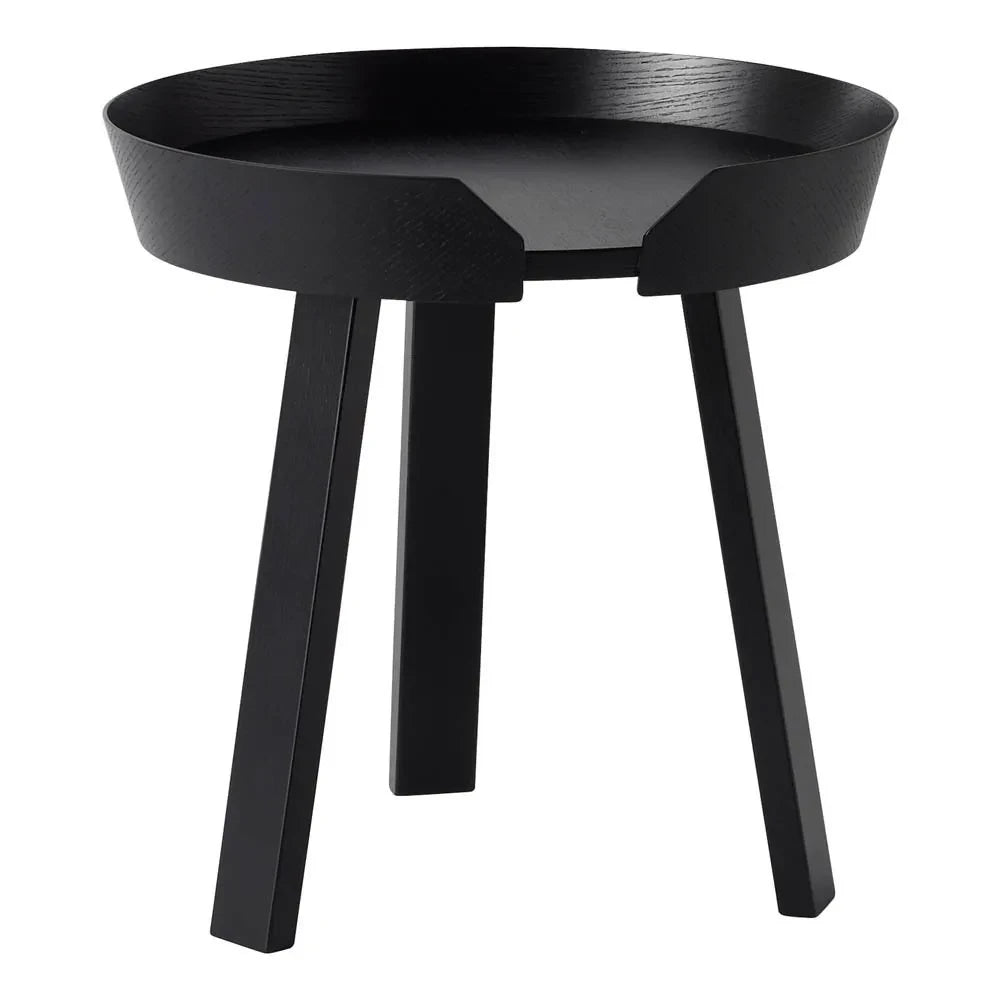 Muuto - Runder Couchtisch, Schwarz