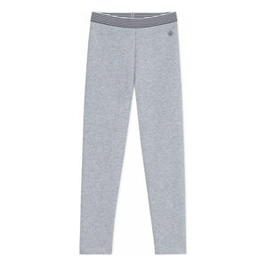 Petit Bateau – Elastische Jeggings | Grau meliert