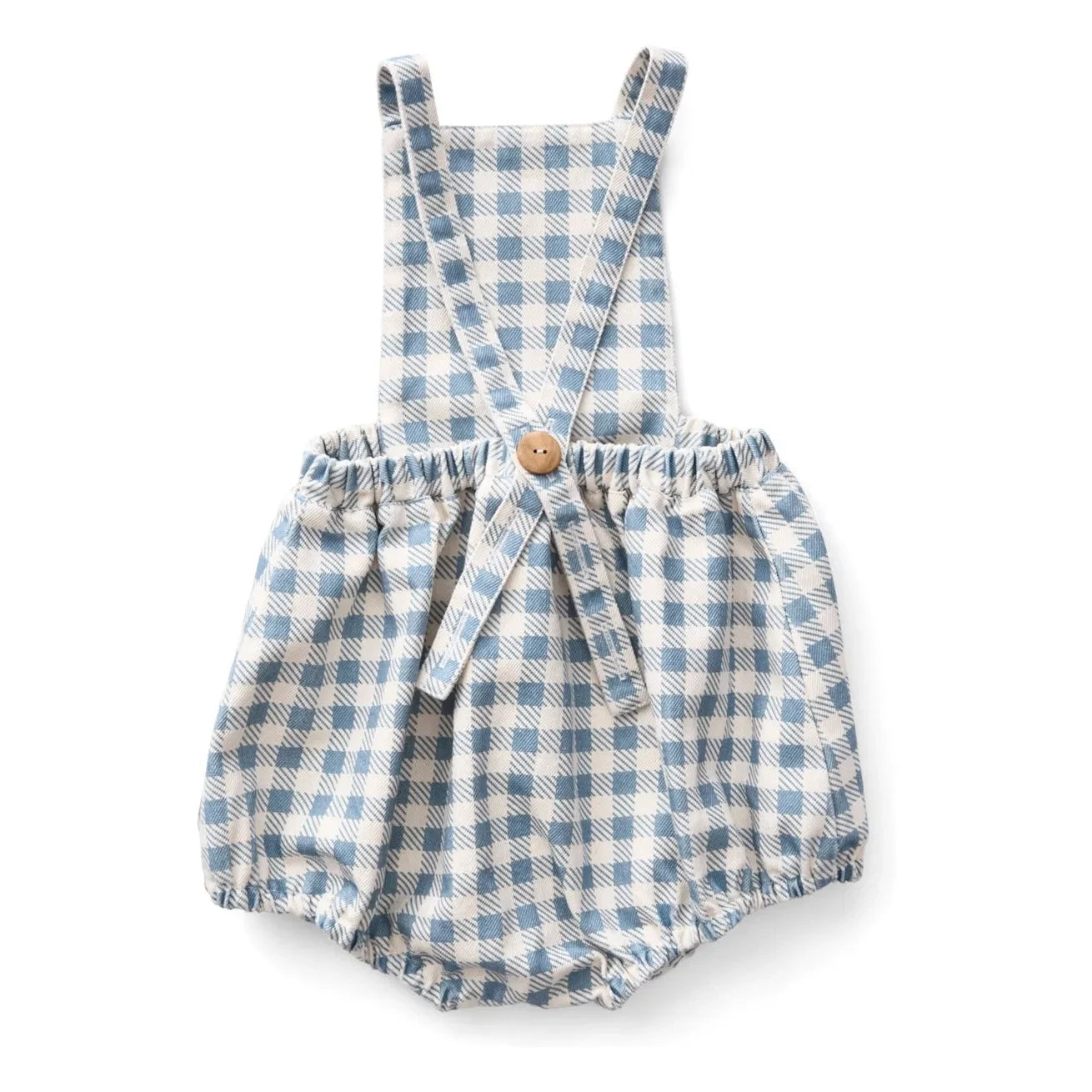 Soor Ploom - Oona Vichy Bio Baumwoll-Jumpsuit | Gebrochenes Weiß