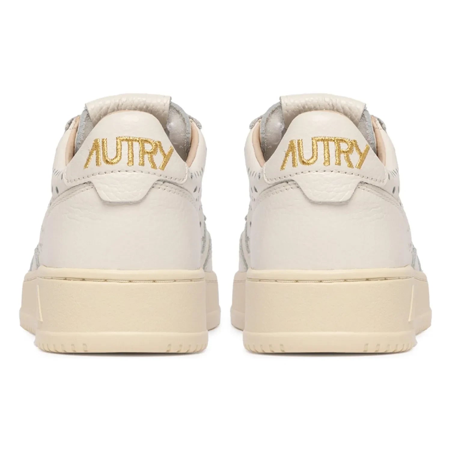 Autry - Medalist Low Openwork Deri Sneakers | Krem