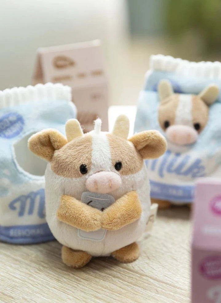 Nici - Moono Cow Plush Toy, Milk Carton Costume | Beige