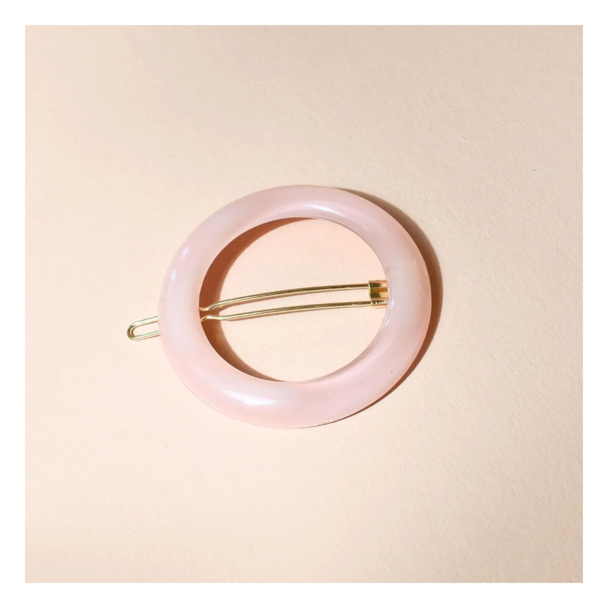 Bachca - Haarklammer "Opaline" rund | Rosa