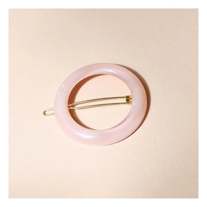 Bachca - Haarklammer "Opaline" rund | Rosa