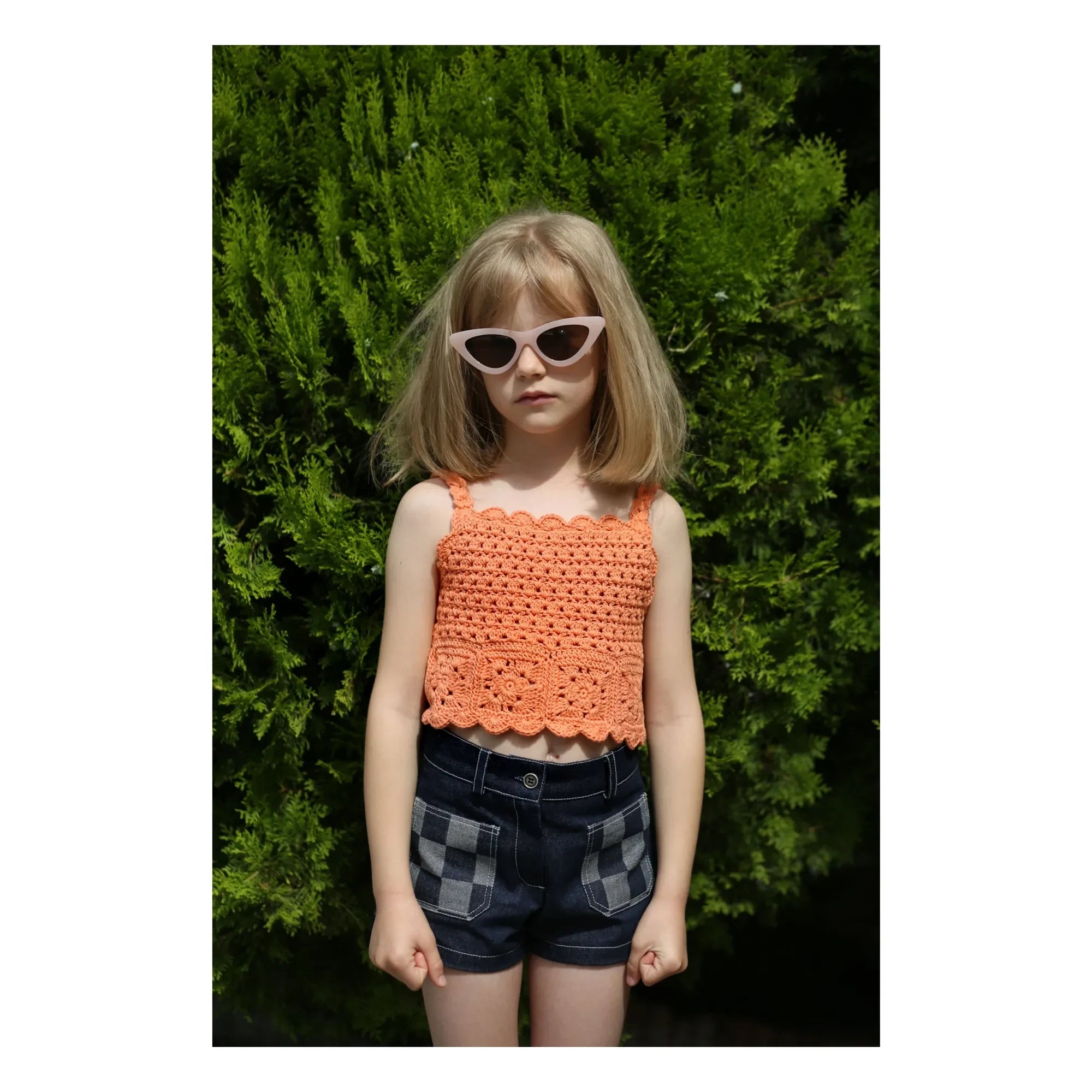Kalinka - Top Elvira Crochet | Orange