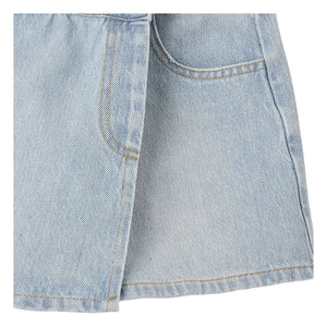 Fabula - Açık Mavi Denim Kısa Etek