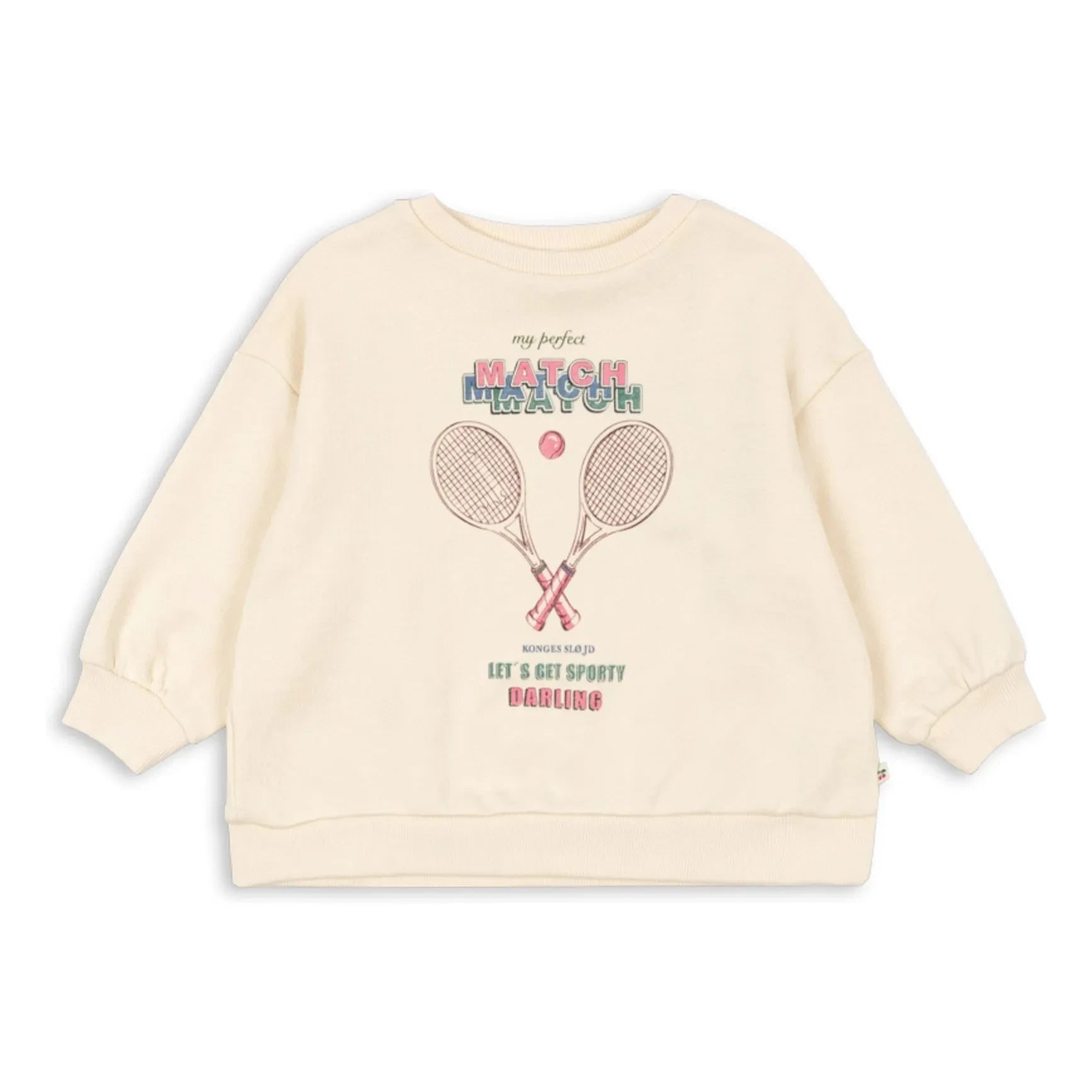 Konges Sløjd - Loupy Match organik pamuklu sweatshirt | Krem