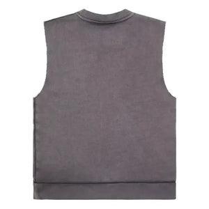 Finger in the Nose - Organic Cotton Sleeveless Sweatshirt | Charcoal Gray