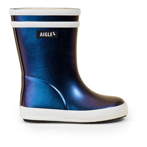 Aigle - Flac Iriserant Baby-Regenstiefel | Nachtblau