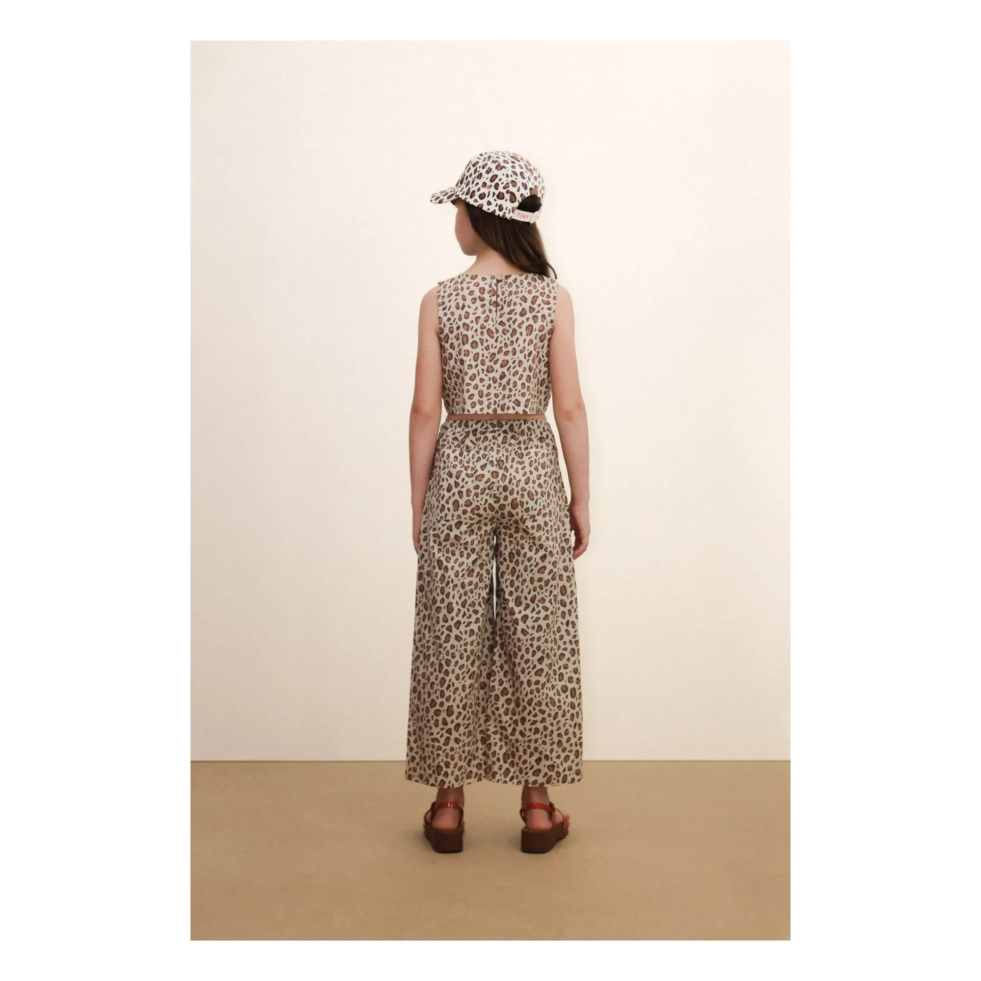 Tinycottons - Leopar şapka | Beyaz