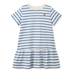 Liewood – Madden Gestreiftes Kleid aus Bio-Baumwolle | Blau
