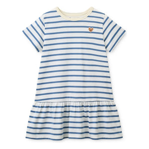 Liewood – Madden Gestreiftes Kleid aus Bio-Baumwolle | Blau