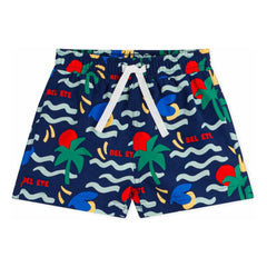 Petit Bateau – Bel Eté Badeshorts für Babys aus recycelten Fasern | Dunkelblau
