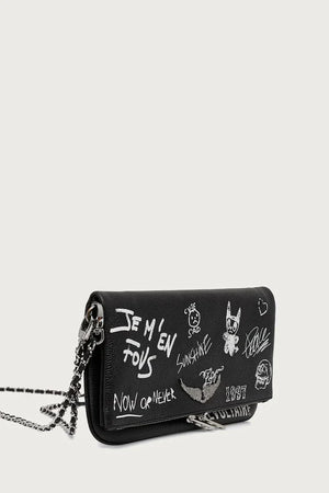 Deri kadın clutch