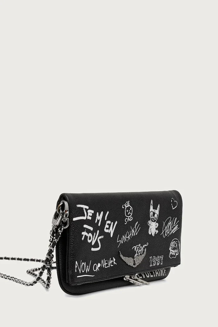 Deri kadın clutch