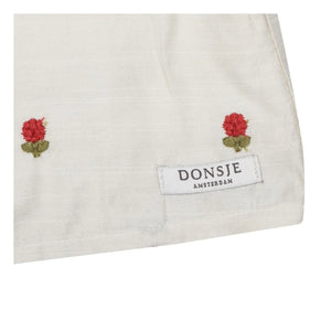 Donsje - Eliora Bluse mit Blumenmuster aus Tencel | Ecru