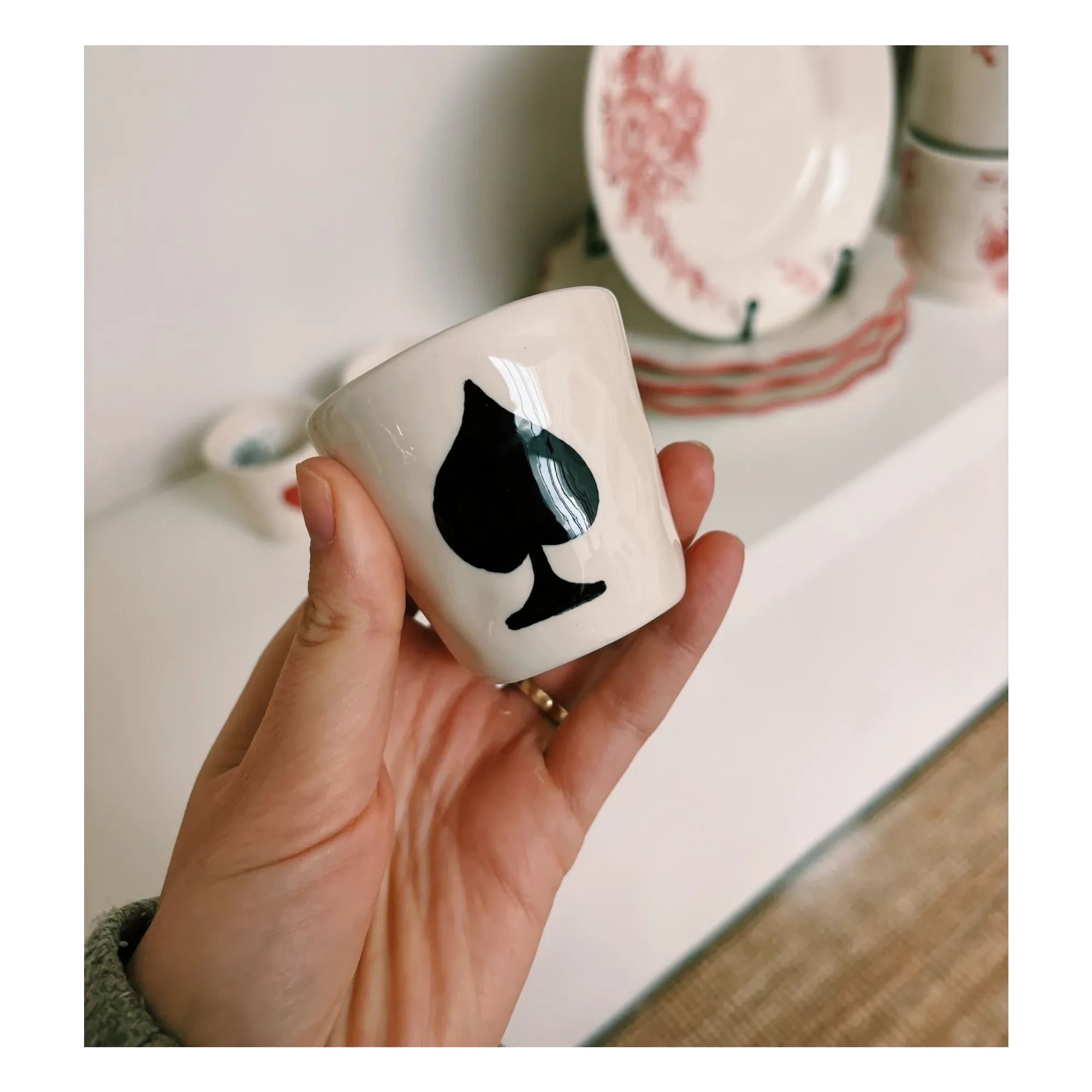 Anna + Nina - Ace of Spades Espresso Cup | Black