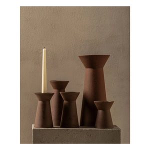 Serax - Stoneware Şamdan Marie-Ann, Marie Michielssen | Tuğla kırmızısı