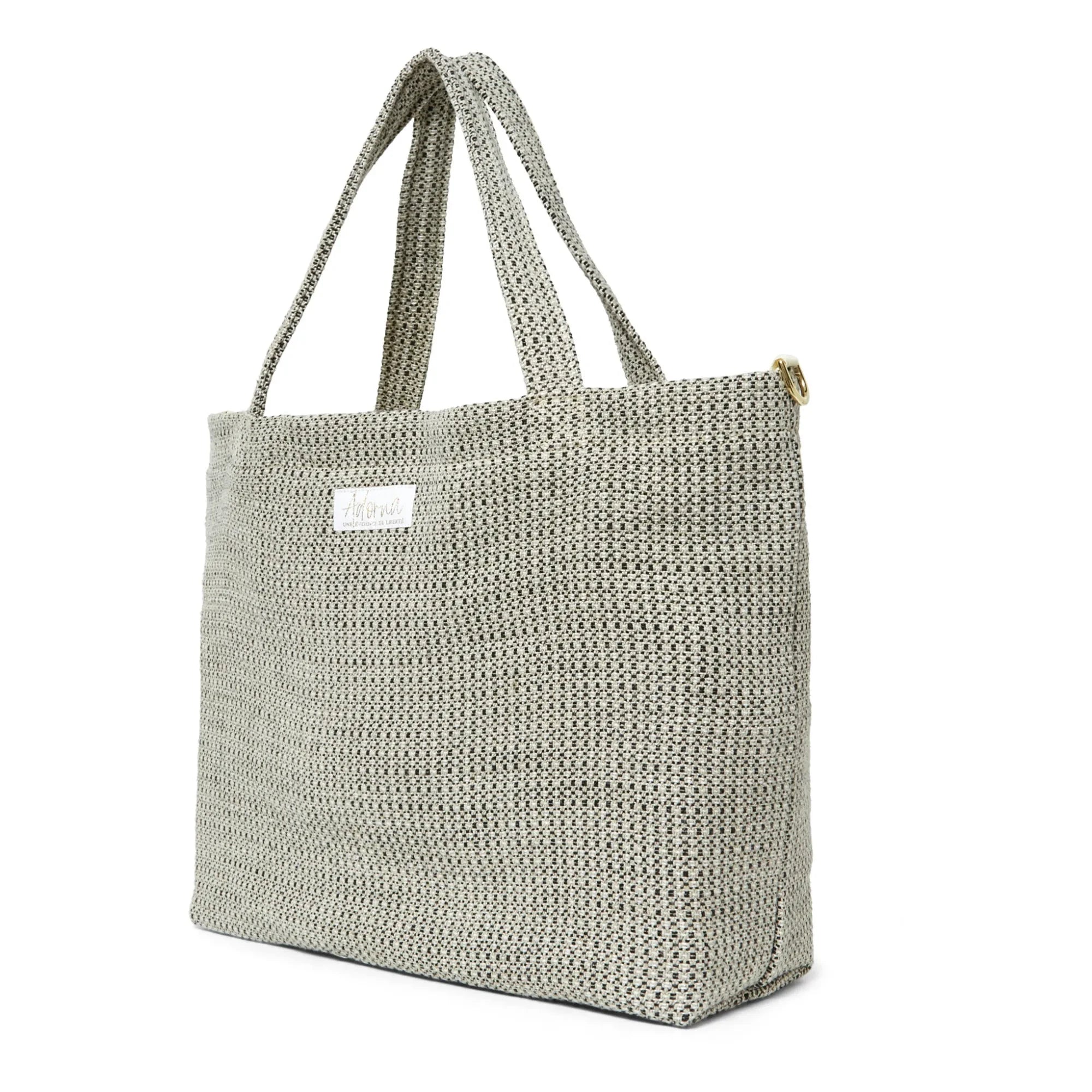 Adorna - Keten Tote Çanta | Koyu gri