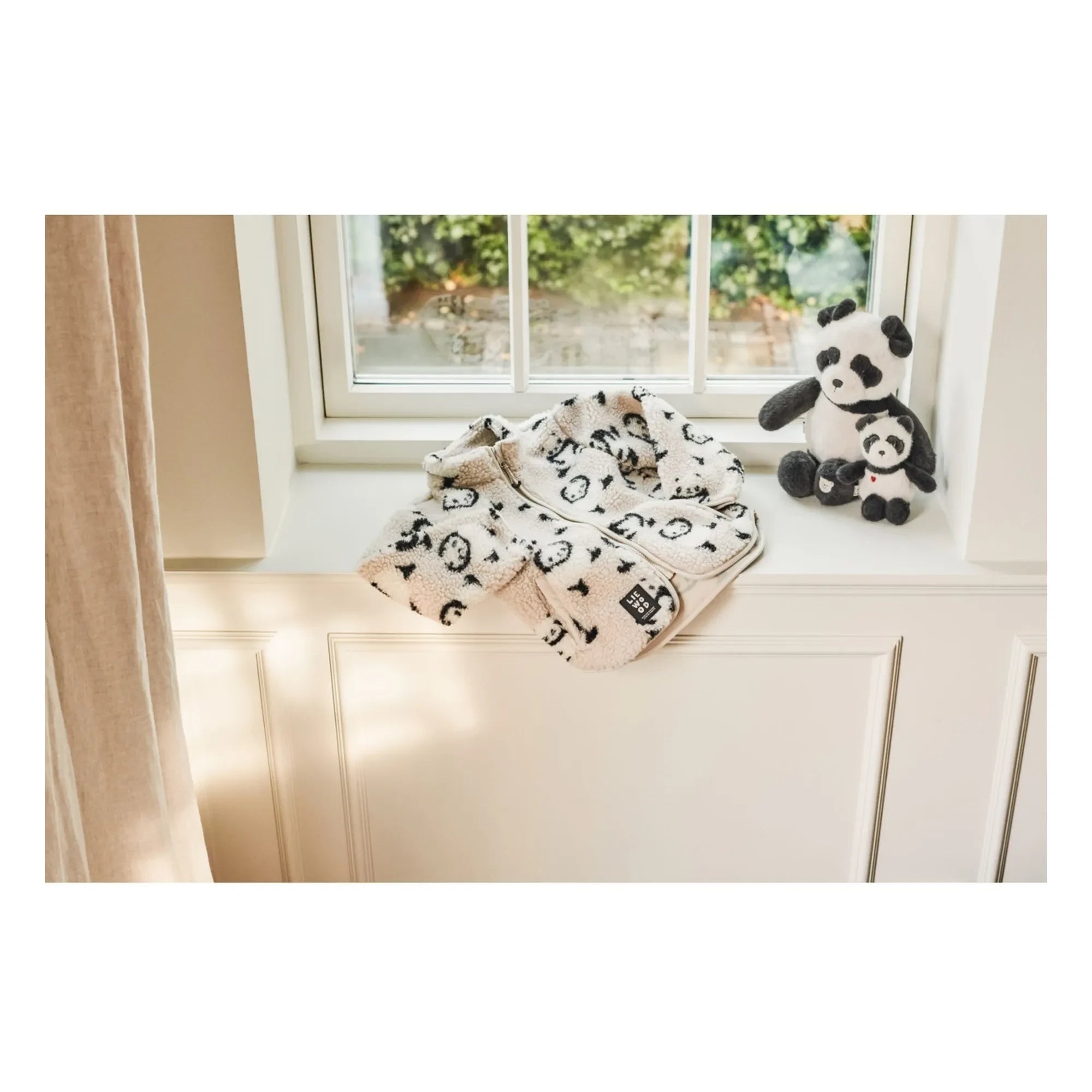 Liewood - Nolan Pandas Recycled Fiber Sherpa Jacket | Beige