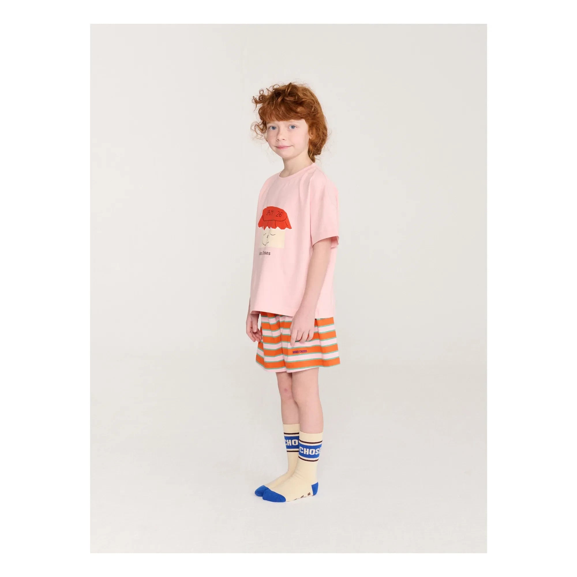 Bobo Choses - Marmelade 26 Bio-Baumwoll-T-Shirt und Shorts-Set | Rosa