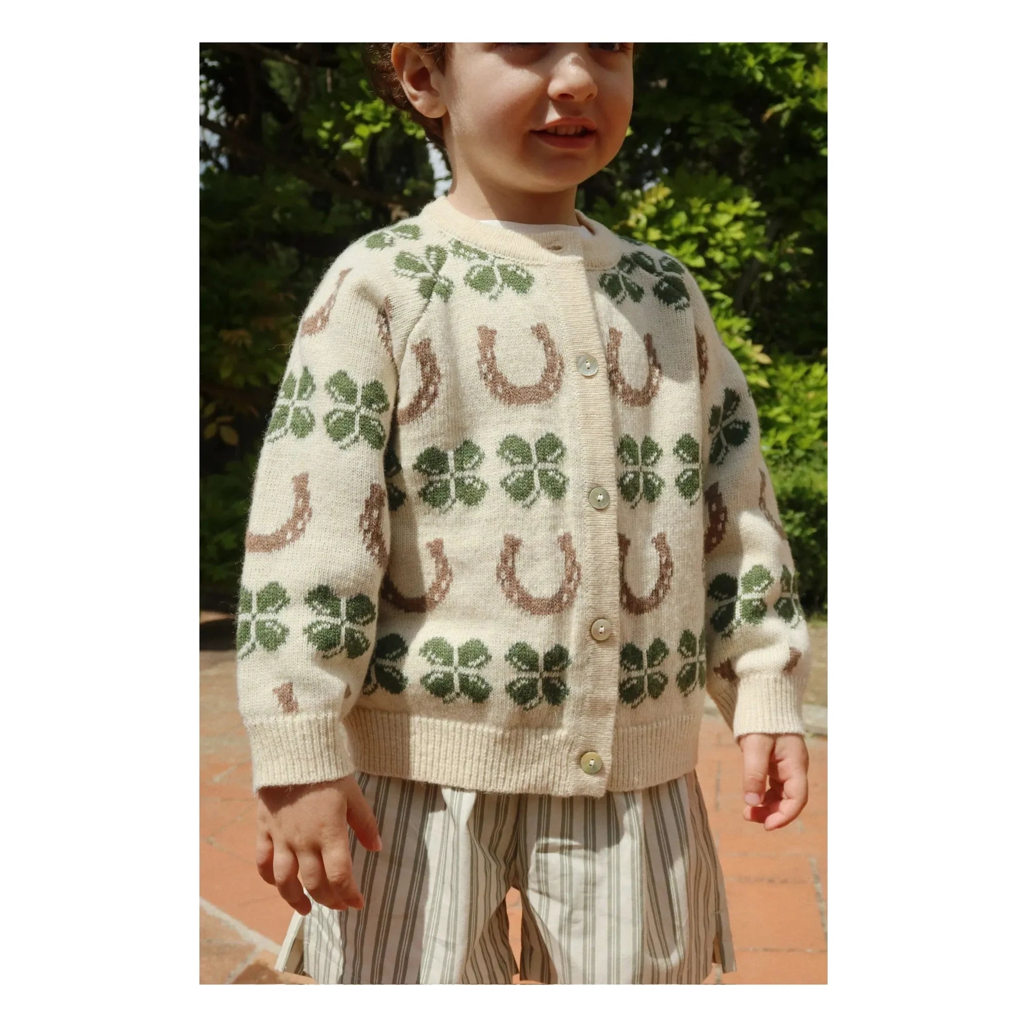 Konges Sløjd - Belou Chance Wollstrickjacke | Beige