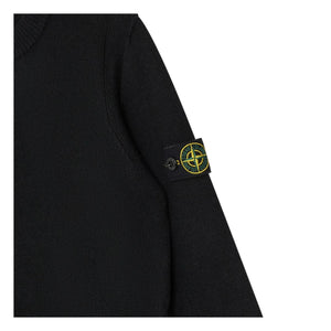 Stone Island – Logo Wollpullover | Schwarz
