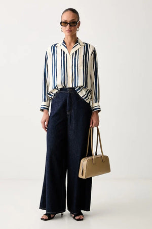 Weekend Max Mara wide leg kadın jeans WKDZATTERA