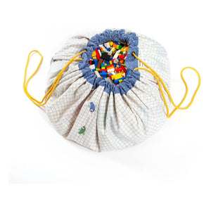 Play and Go - Noomad Puce et Pilou Tasche/Spielmatte - Play&Go x Moulin Roty | Blau