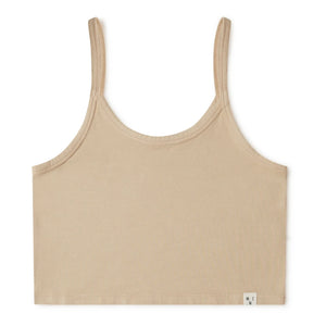 Matona - Cropped Organic Cotton Tank Top - Women's Collection | Powder