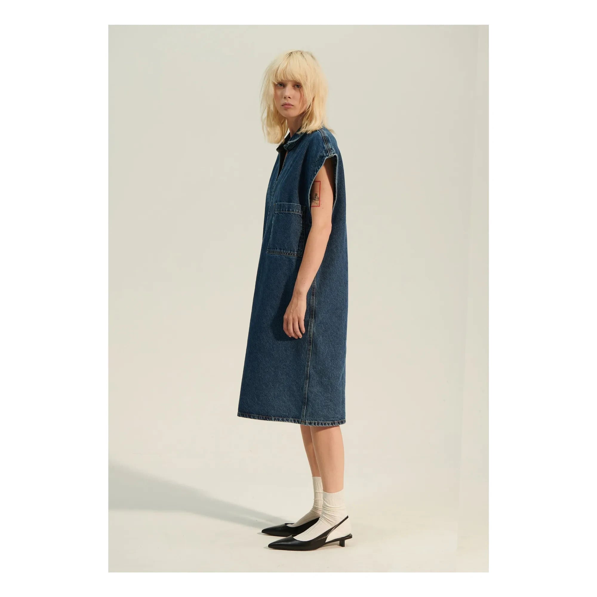 BELLEPIECE - Zafra Jeanskleid | Dunkelblau