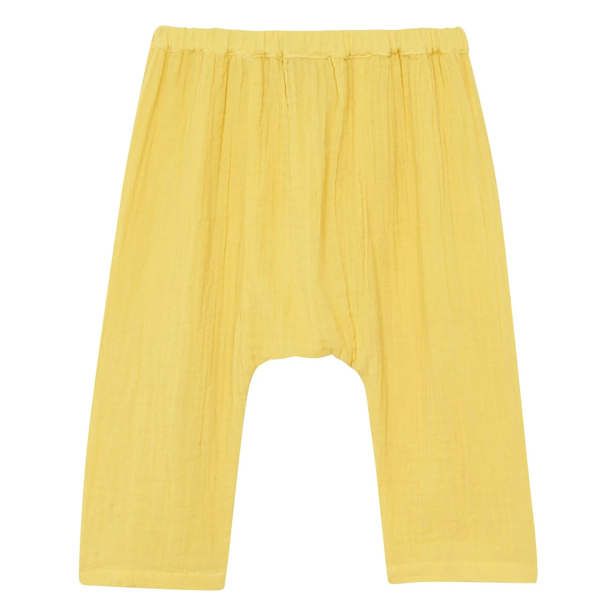 Bonton - Laos Pamuk Gazlı Pantolon | Sarı