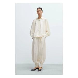 Cordera - Marfil Balloon Sleeve Blouse | Cream