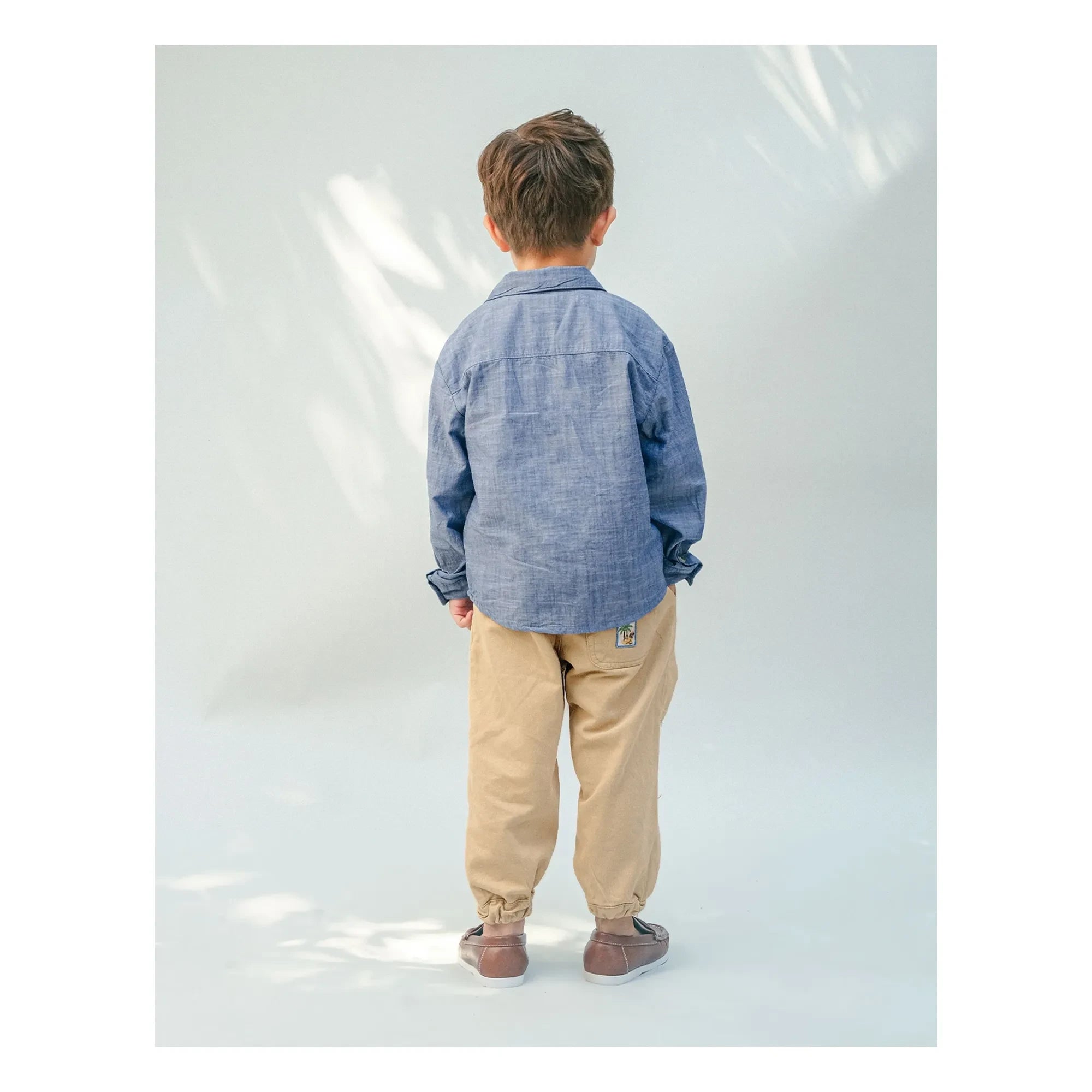 Gingersnaps - Lewis besticktes Chambray-Hemd | Blau
