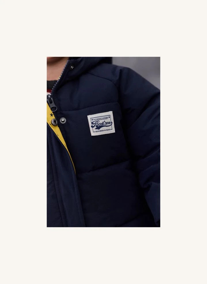Bonton - Cappotto per neonato Parker | Blu navy