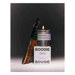Boogie Bougie - Gümüş Süet & Şömine Haze mum