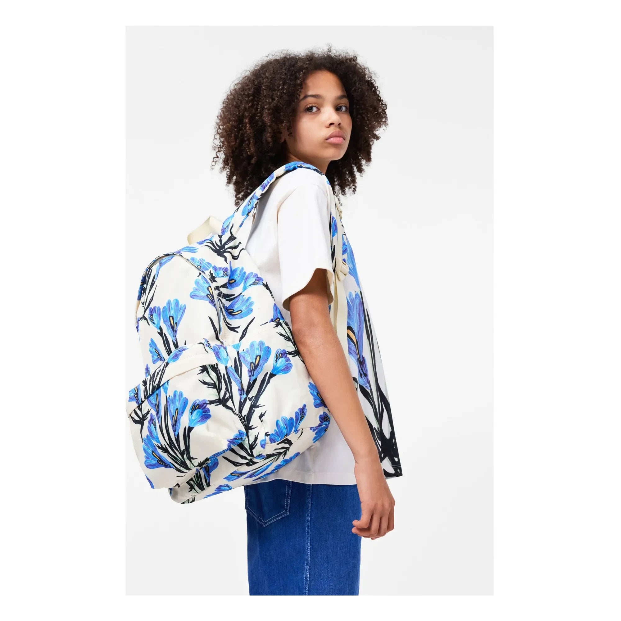 Molo - Mio Damier Rucksack aus recycelten Fasern | Ecru