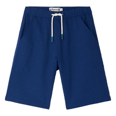 Bonpoint - Short Ethan Carreaux Recycled Fiber | Indigo Blue