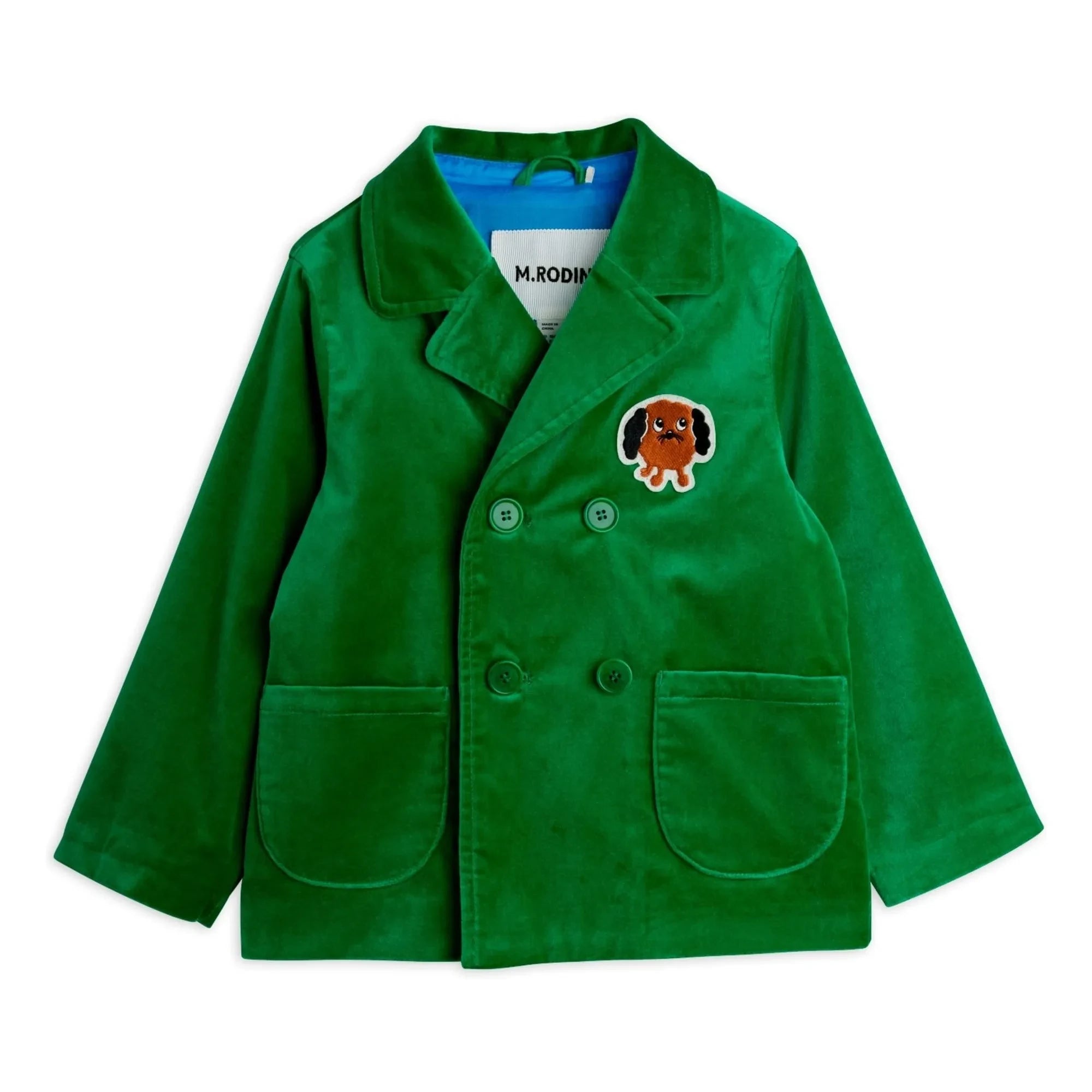 Mini Rodini - Diggie Samt Bio-Baumwolljacke | Grün