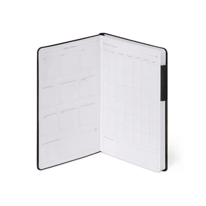Legami - Dotted Notebook with Monochrome Soft Cover - Black Suit - My Defter
