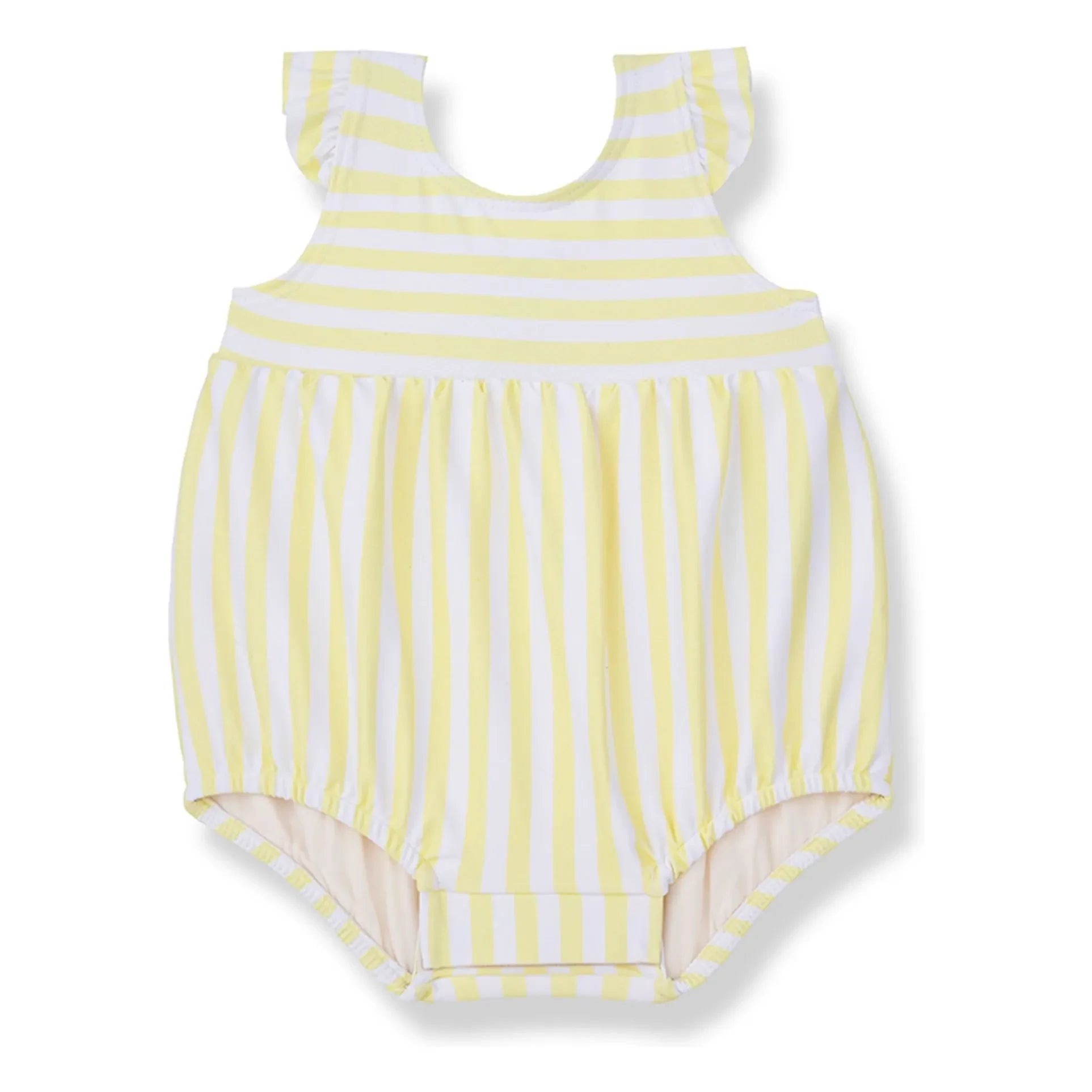 1+ in the family - Lloseta Striped Swimsuit | Yellow