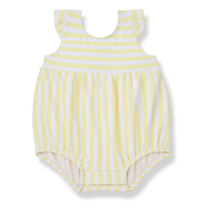 1+ in the family - Lloseta Striped Swimsuit | Yellow
