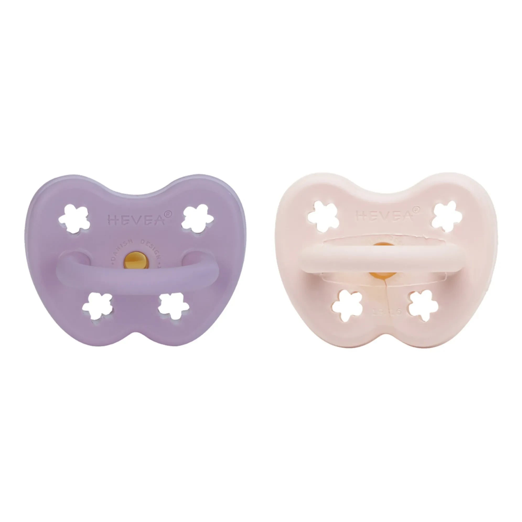 Hevea - Physiologische Beruhigungssauger aus Naturkautschuk - 2er Set | Lavendel