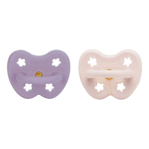 Hevea - Physiologische Beruhigungssauger aus Naturkautschuk - 2er Set | Lavendel