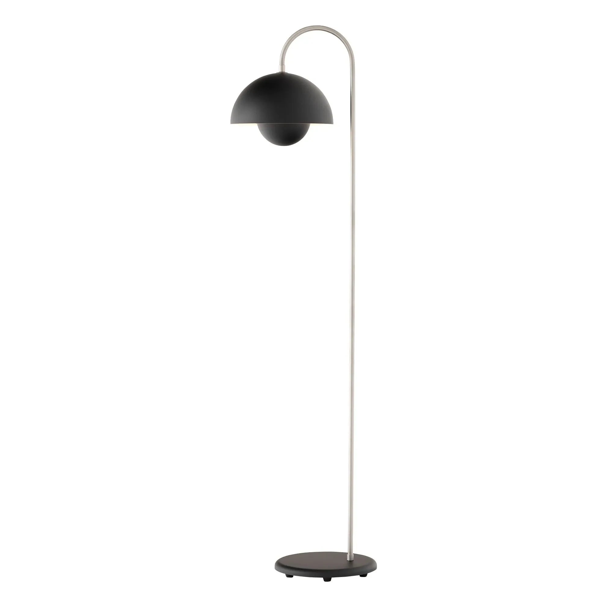 & Tradition - Stehleuchte Flowerpot VP12, Verner Panton | Mattschwarz