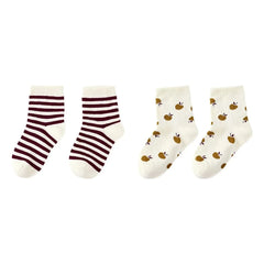 Rylee + Cru - 2er-Set Jacquard-Socken | Ecru