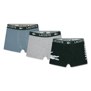 Lacoste - Logo Boxers 3-Pack | Grey