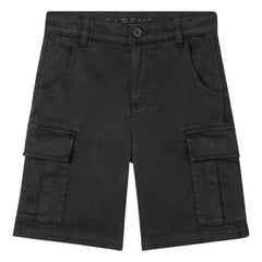 Stella McCartney Kids - Organic Cotton Cargo Shorts | Black
